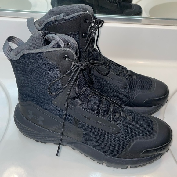 Under Armour Men’s Valsetz Zip Tactical Charged Black Combat High-Rise Boots main image 9